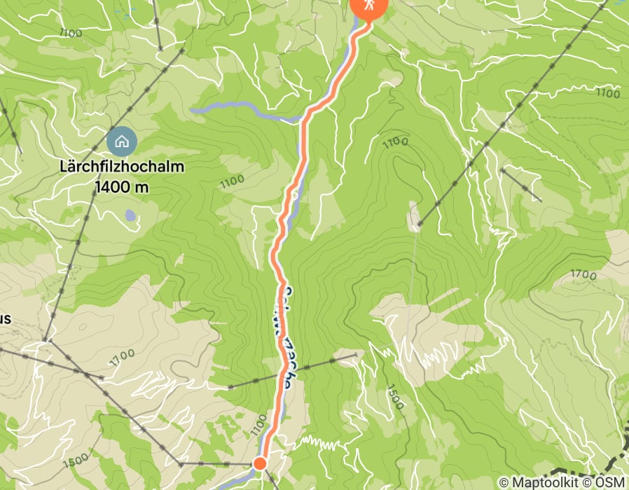 Karte der Tour