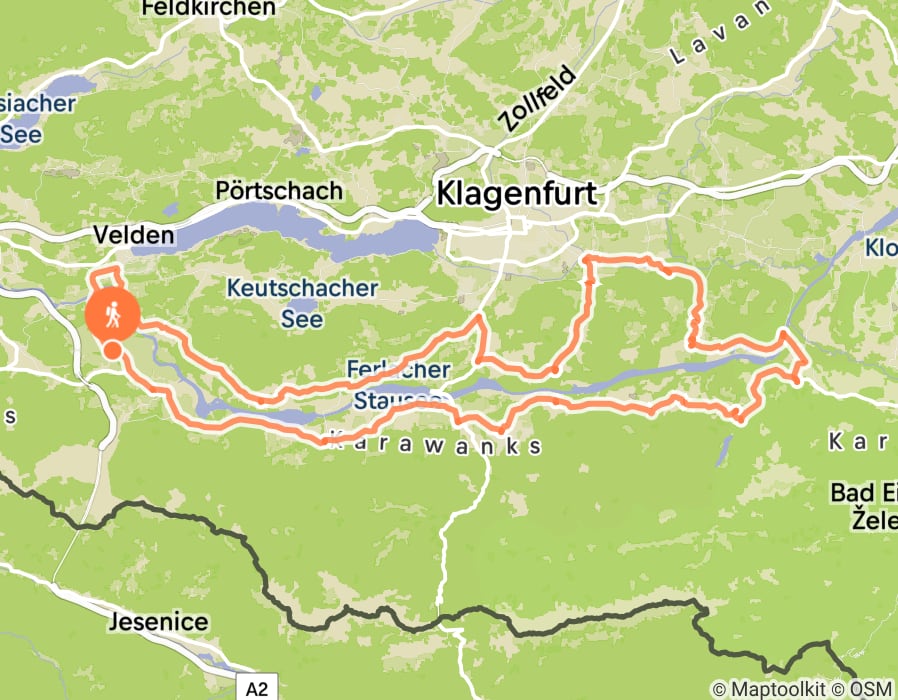 Karte der Tour