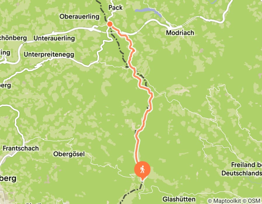 Karte der Tour
