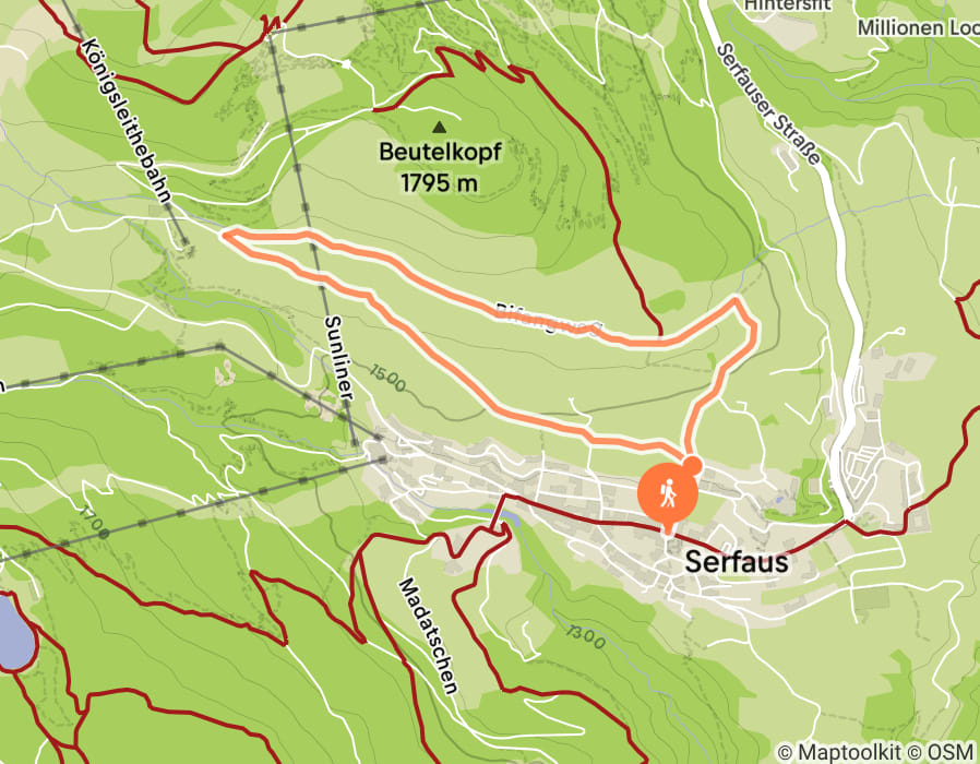 Karte der Tour
