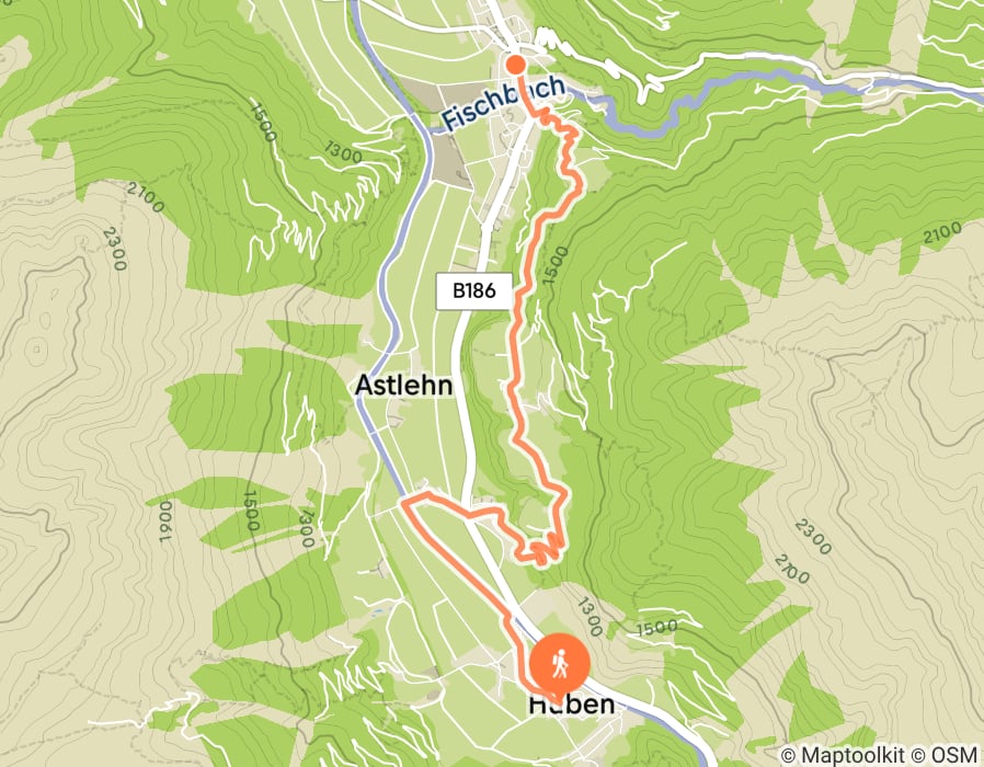 Karte der Tour