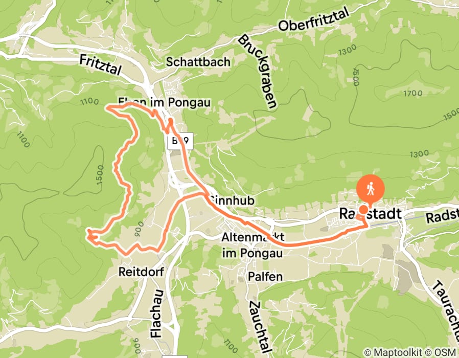 Karte der Tour