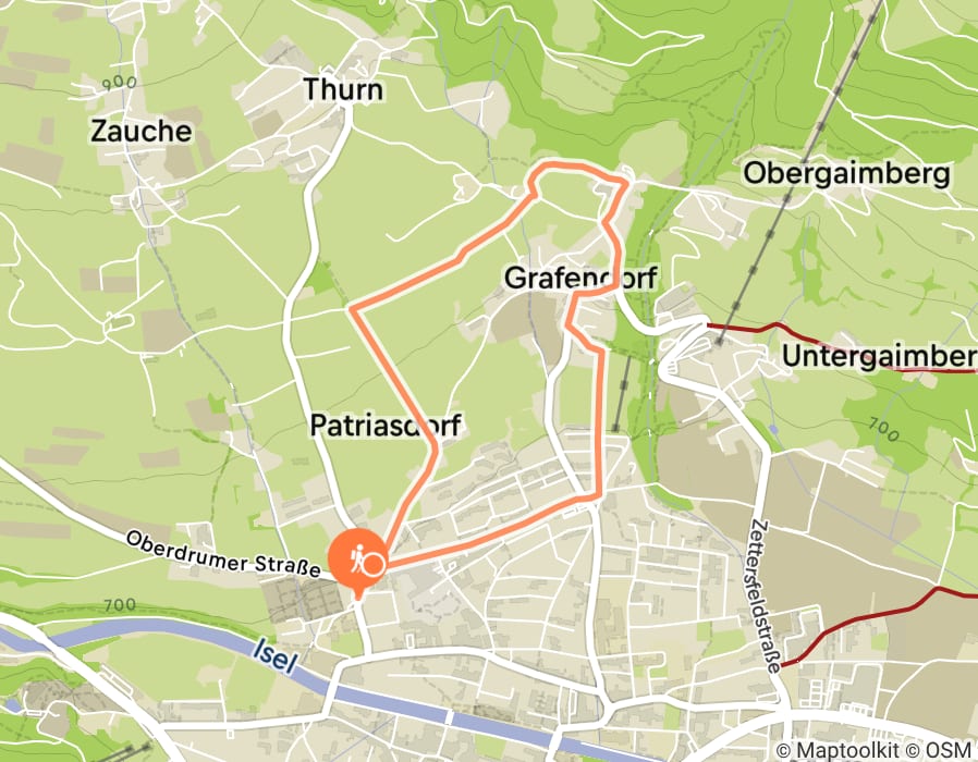 Karte der Tour