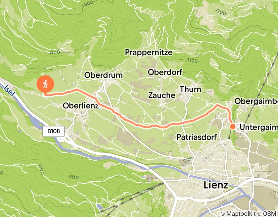 Karte der Tour