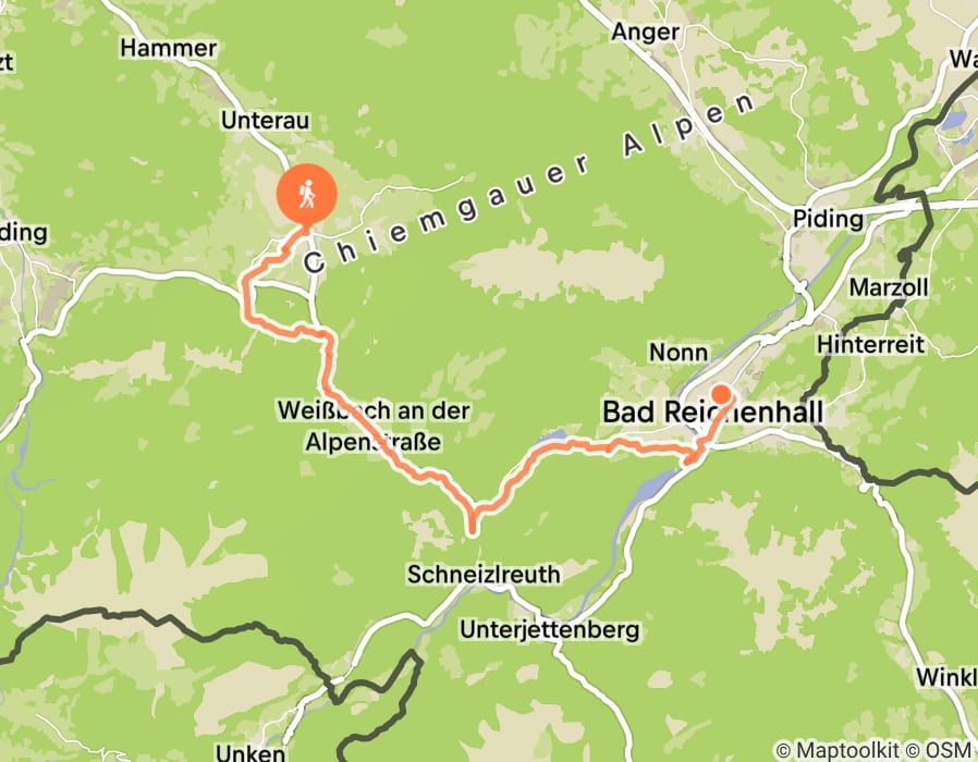 Karte der Tour