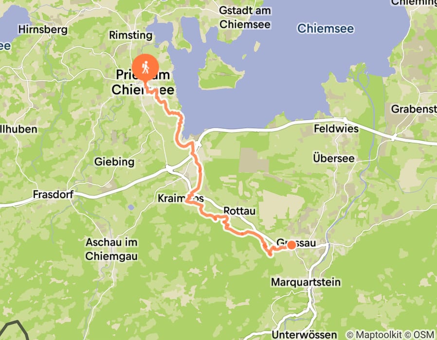 Karte der Tour