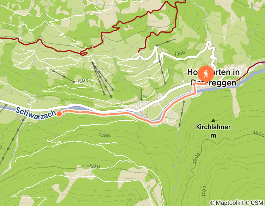 Karte der Tour
