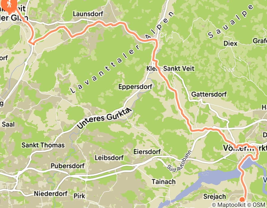 Karte der Tour