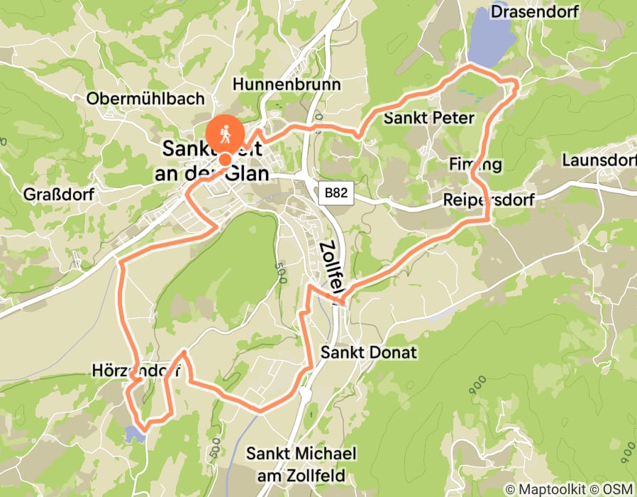 Karte der Tour