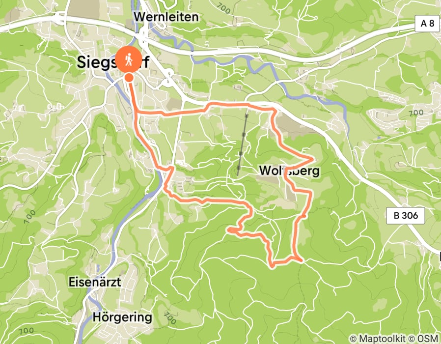 Karte der Tour