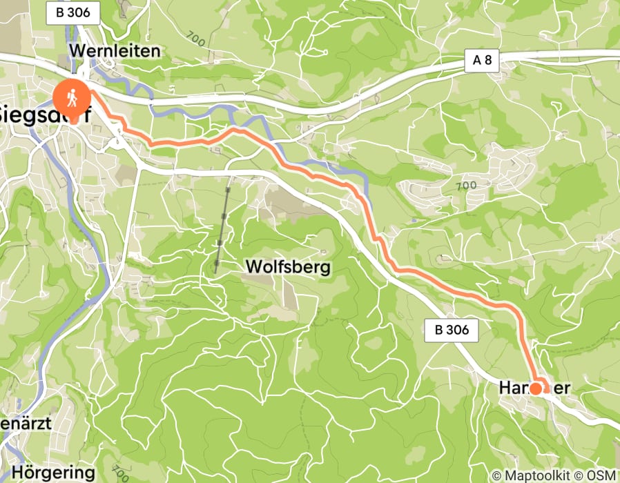 Karte der Tour