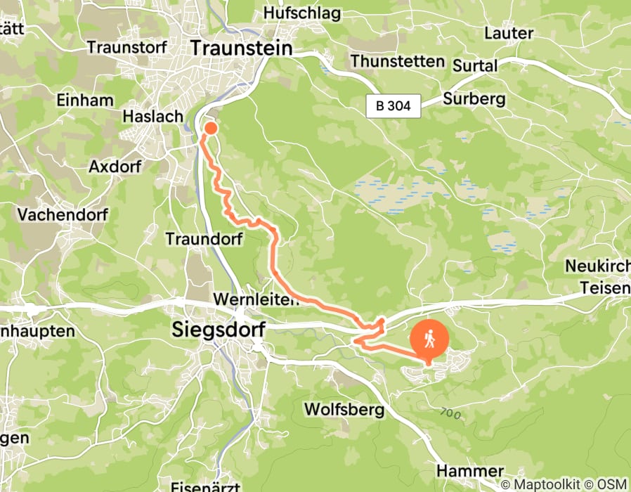 Karte der Tour