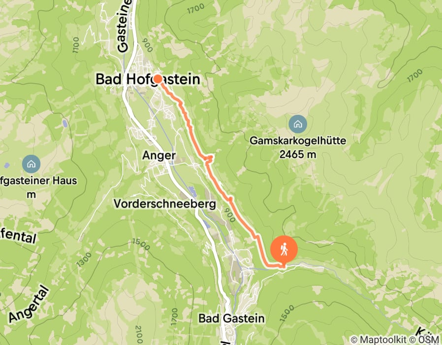 Karte der Tour