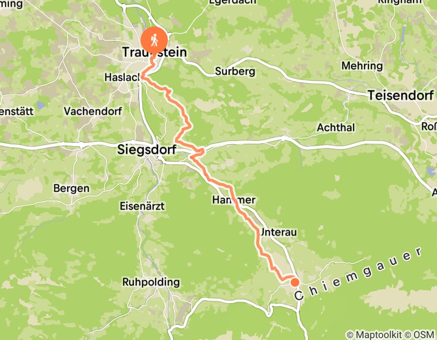 Karte der Tour