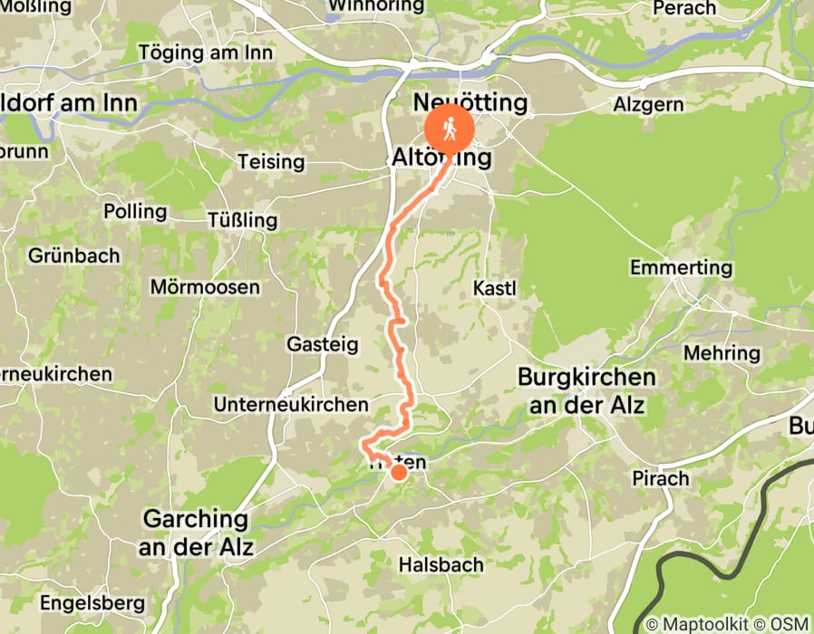 Karte der Tour