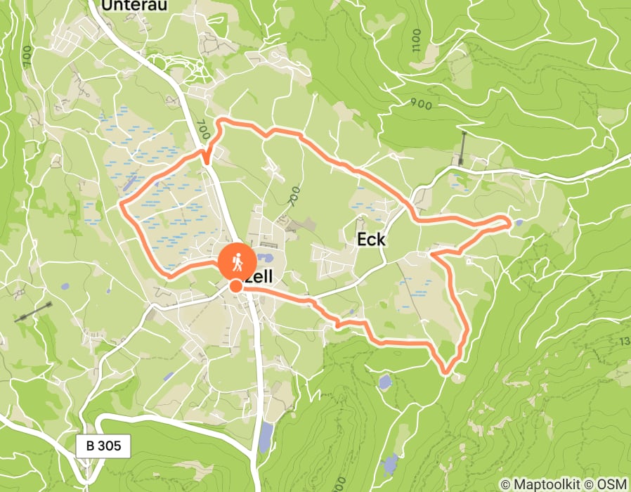 Karte der Tour