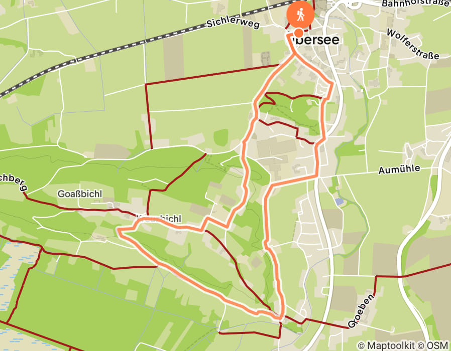 Karte der Tour