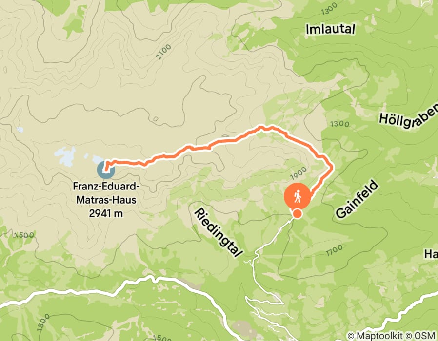 Karte der Tour