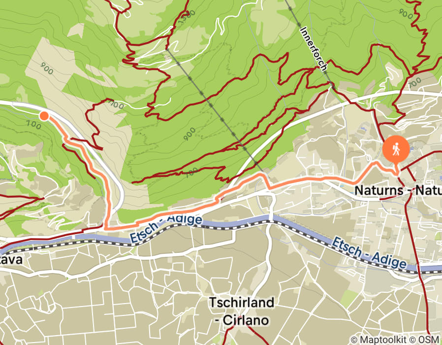 Karte der Tour