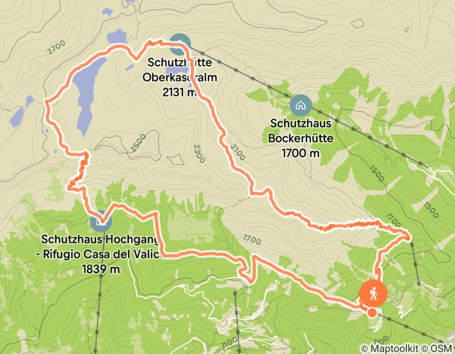 Karte der Tour