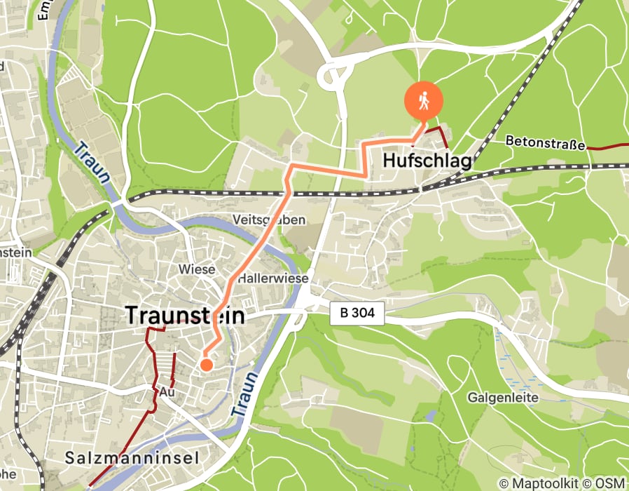 Karte der Tour