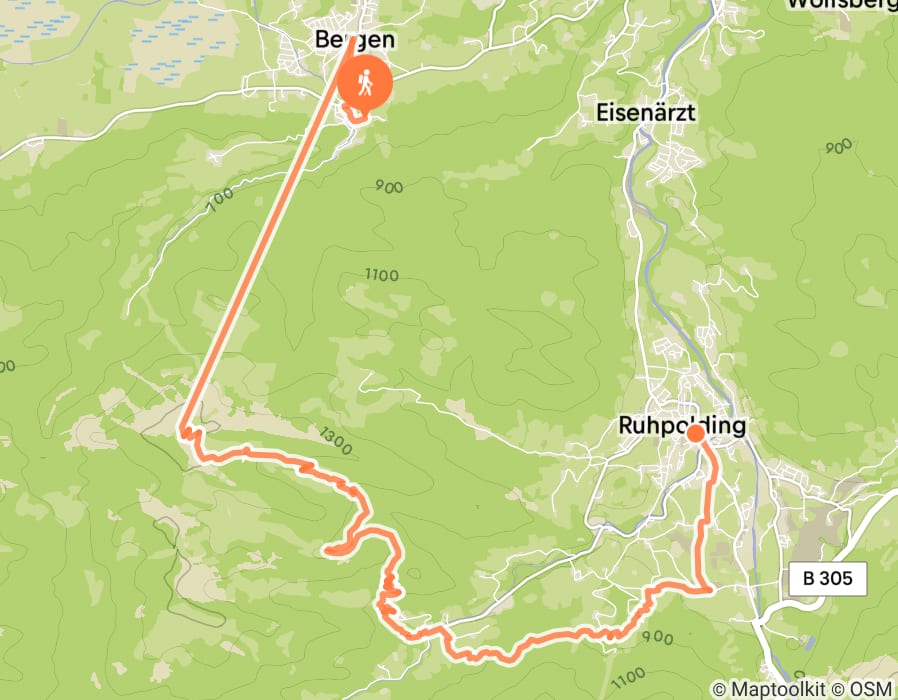 Karte der Tour