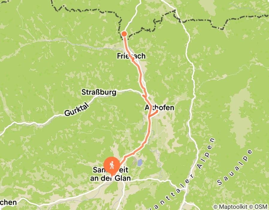 Karte der Tour