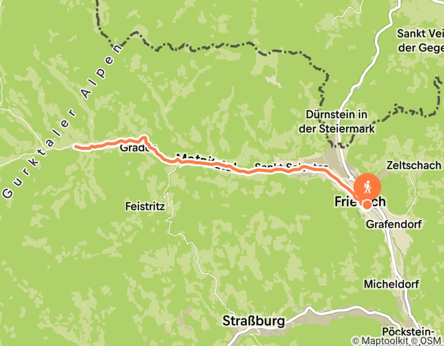 Karte der Tour