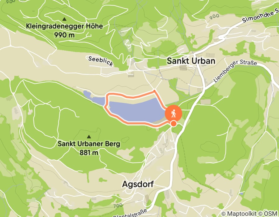 Karte der Tour