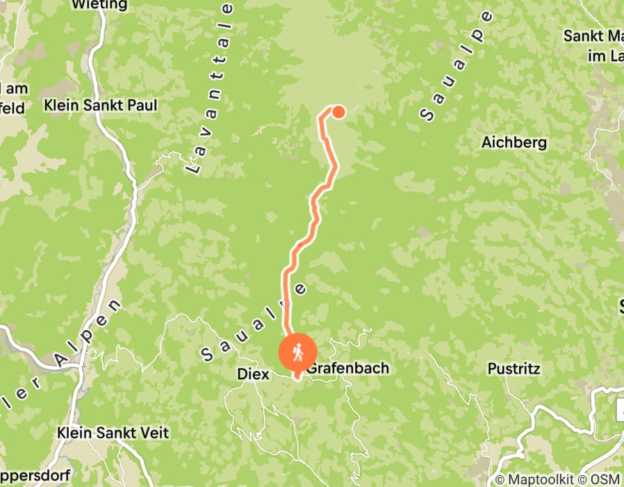 Karte der Tour