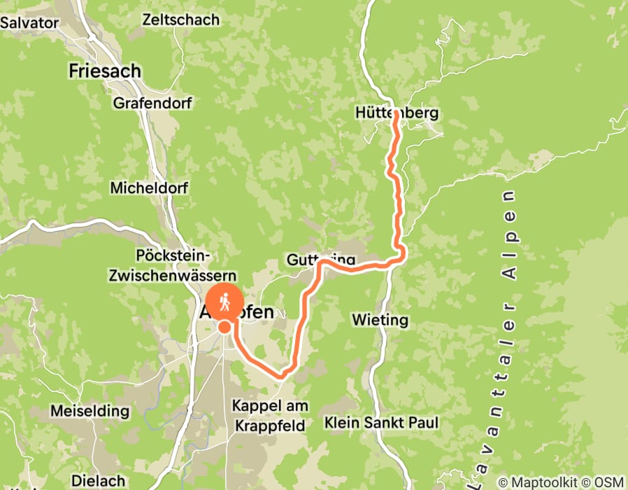 Karte der Tour