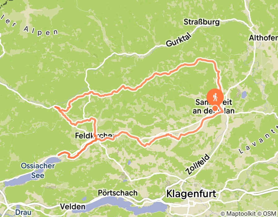 Karte der Tour