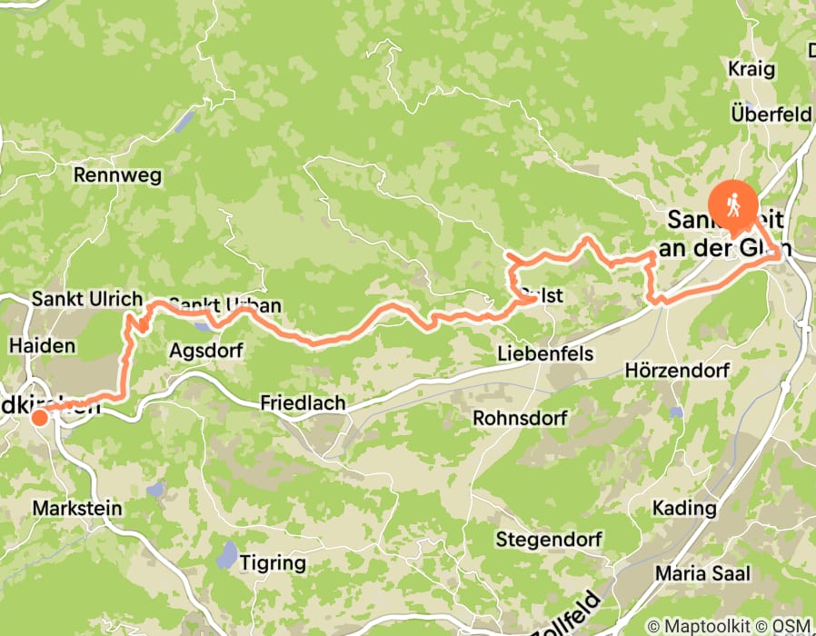 Karte der Tour