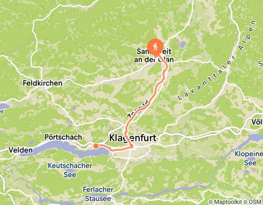 Karte der Tour