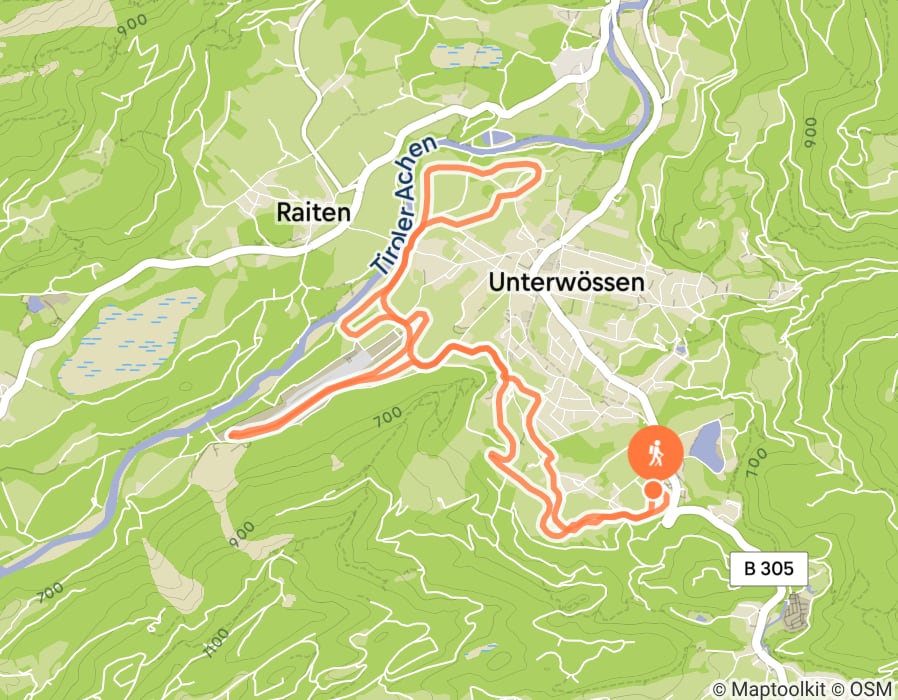 Karte der Tour