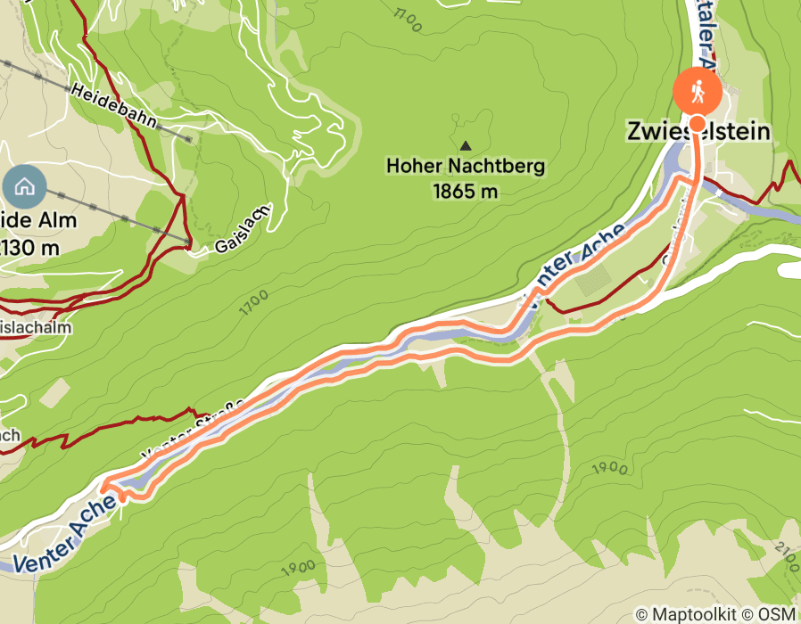 Karte der Tour