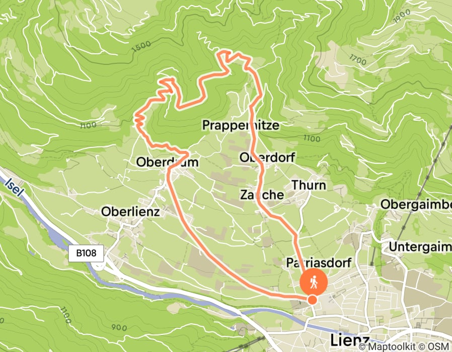 Karte der Tour