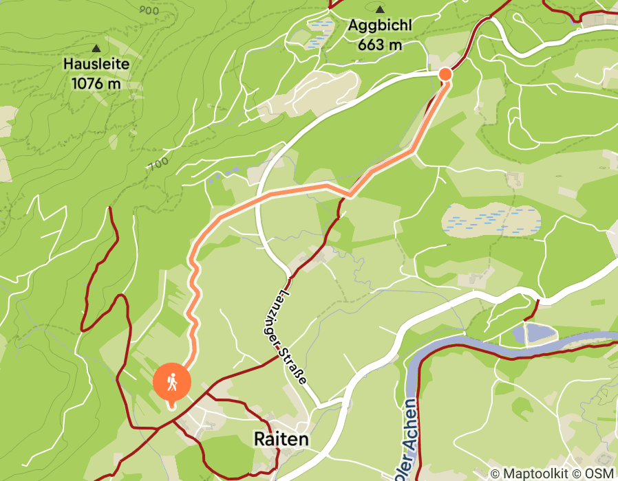 Karte der Tour