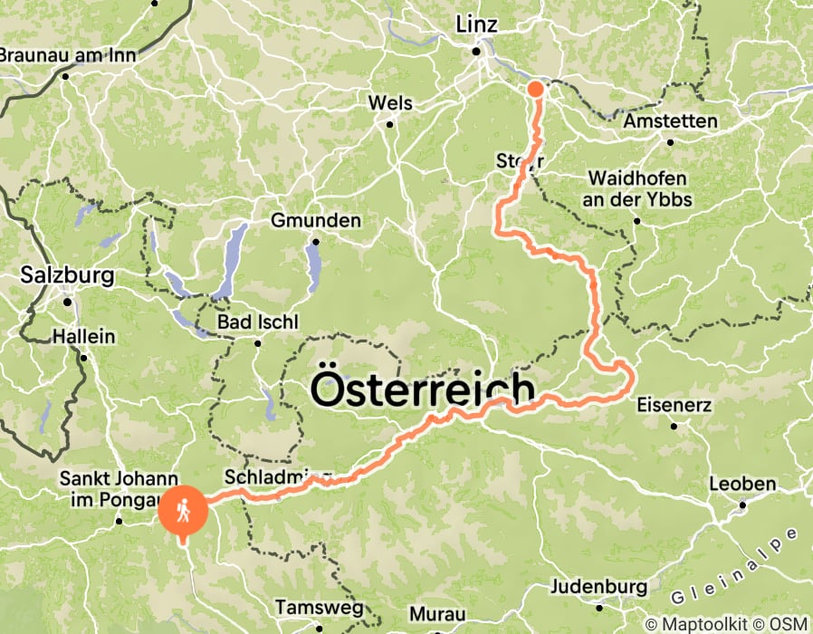 Karte der Tour