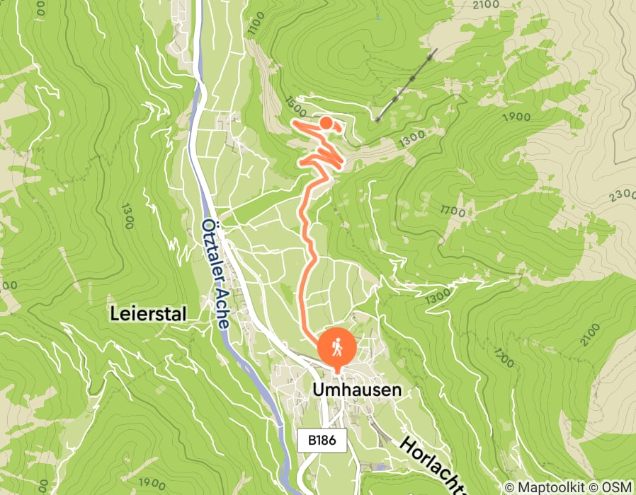 Karte der Tour