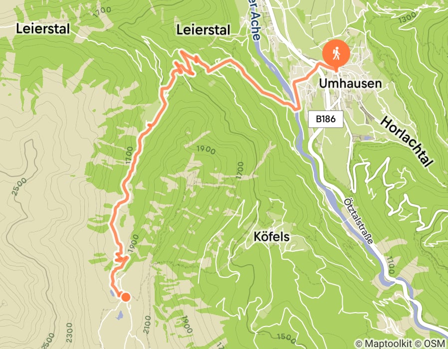 Karte der Tour