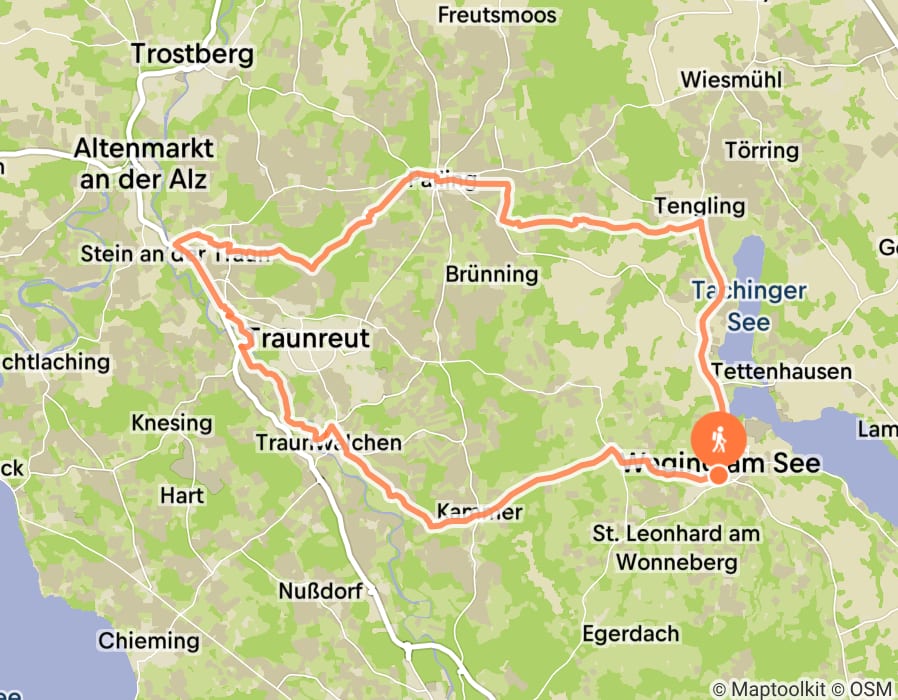 Karte der Tour
