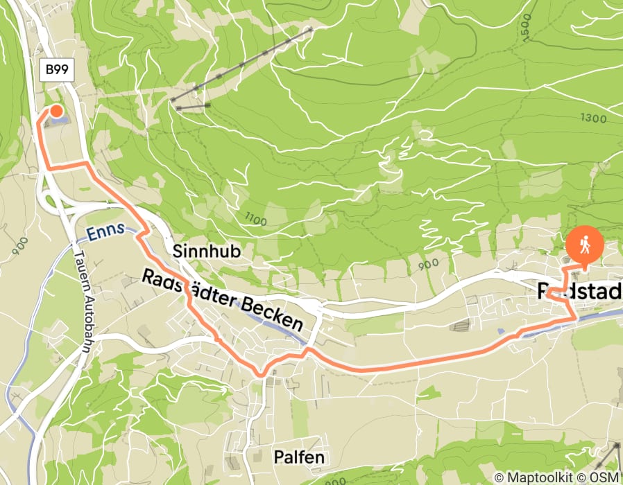 Karte der Tour
