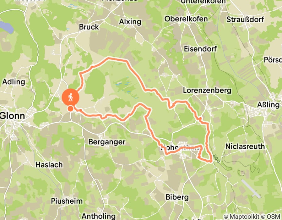 Karte der Tour