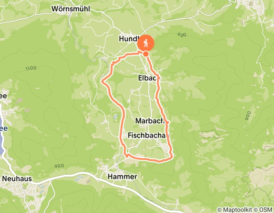 Karte der Tour