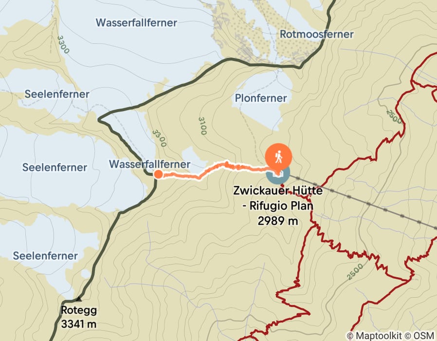 Karte der Tour