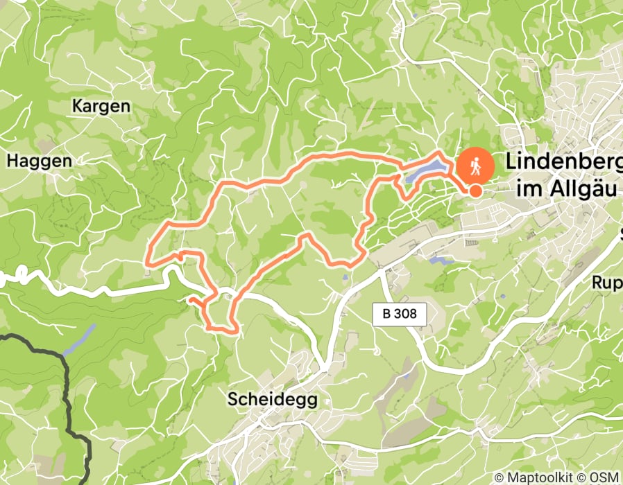 Karte der Tour