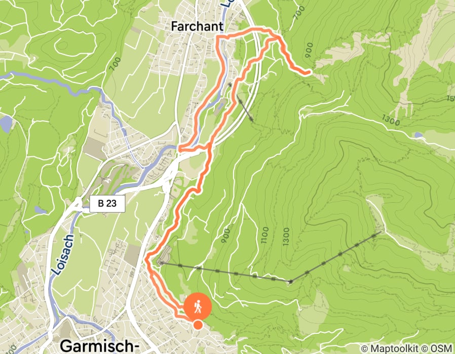Karte der Tour
