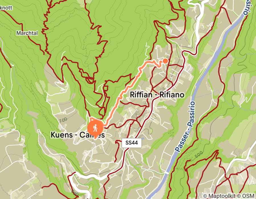 Karte der Tour