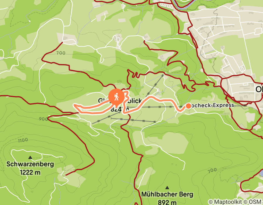 Karte der Tour
